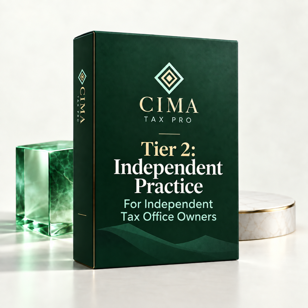 Cima Tax Pro Tier 2 — Independent Practice — For Independent Tax Office Owners