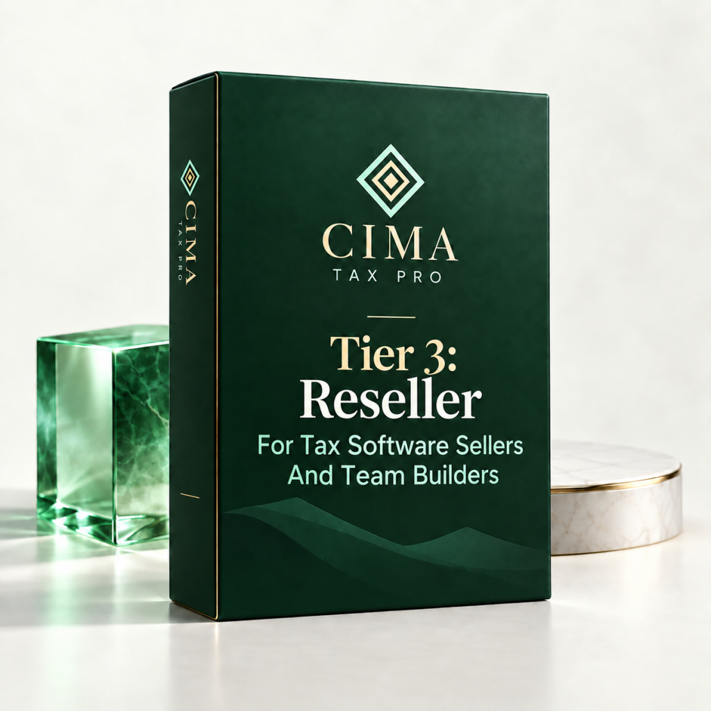 Cima Tax Pro Tier 3 — Reseller — For Tax Software Sellers And Team Builders