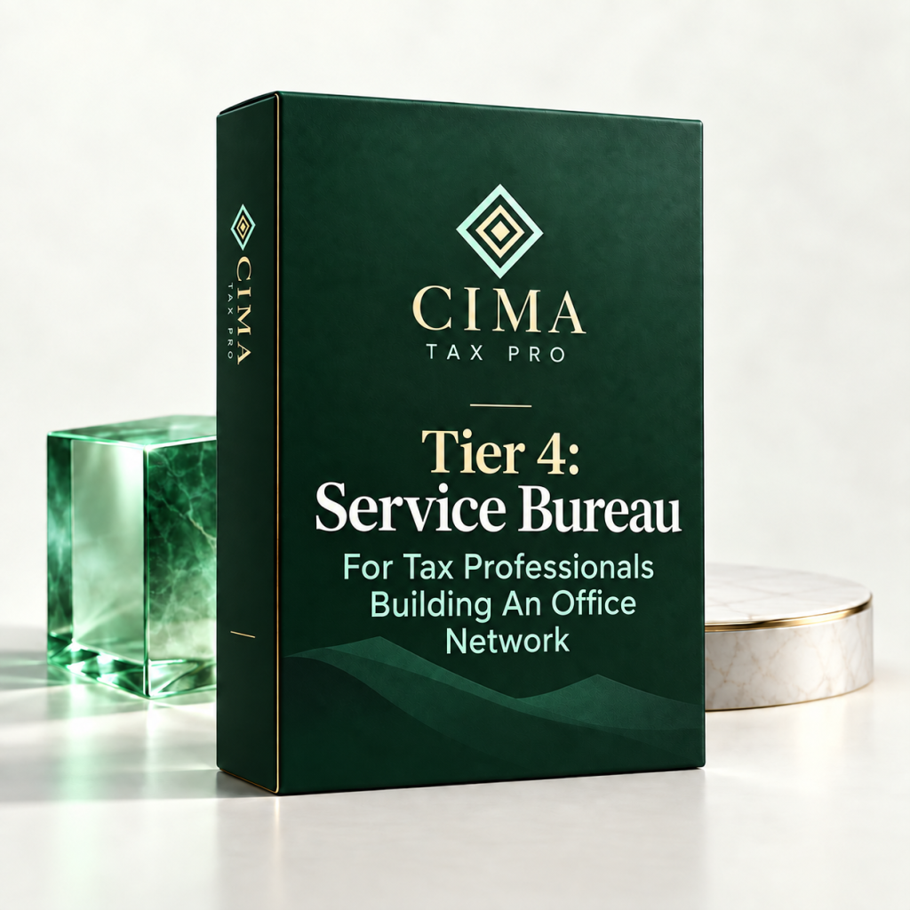 Cima Tax Pro Tier 4 — Service Bureau — For Tax Professionals Building An Office Network